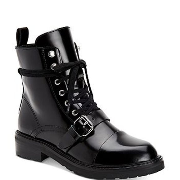 ALLSAINTS Donita BlackLeather Combat Boot39 EU 9 US